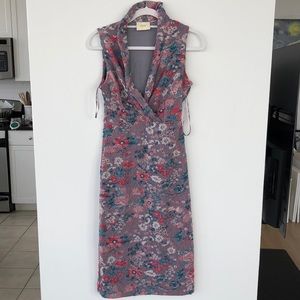 Mauve Floral Knit Dress from Anthropologie.